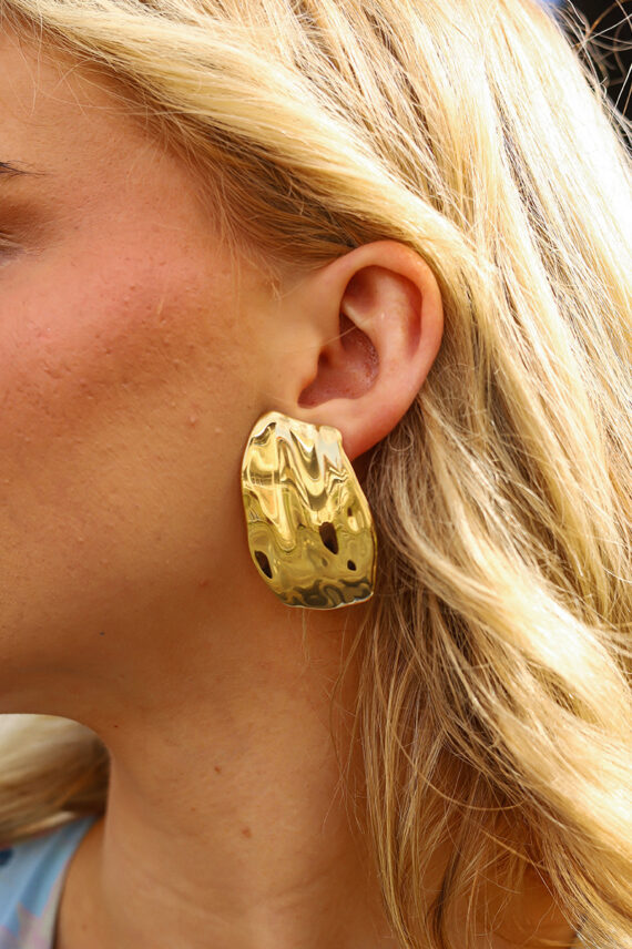 Tidal Studs L Gold