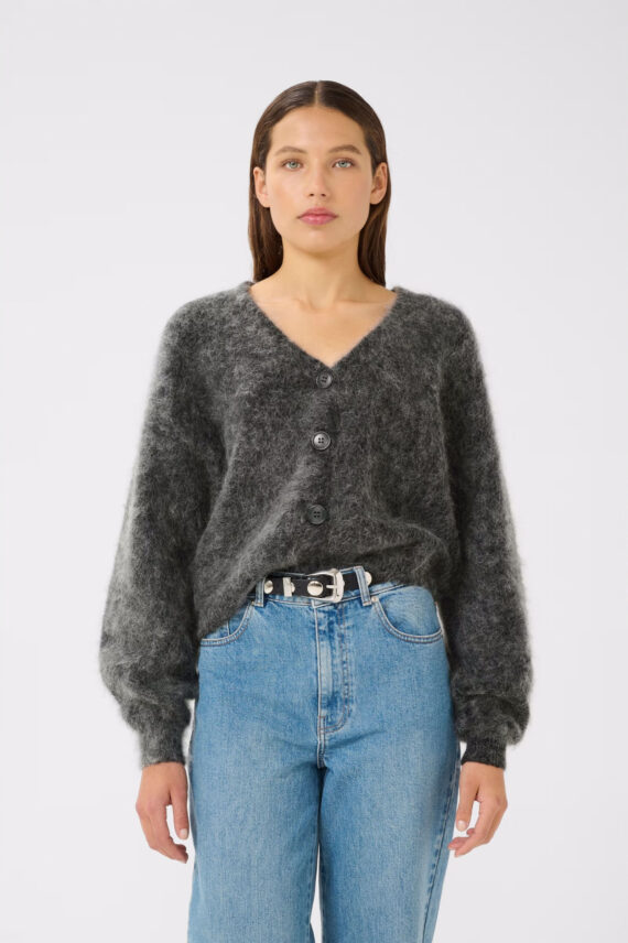 GZdebbie Cardigan Charcoal Melange