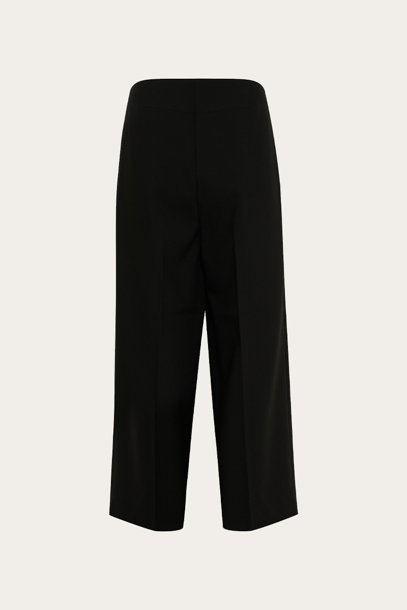 SLCorinne Wide Cropped Pants Black - Bilde 4