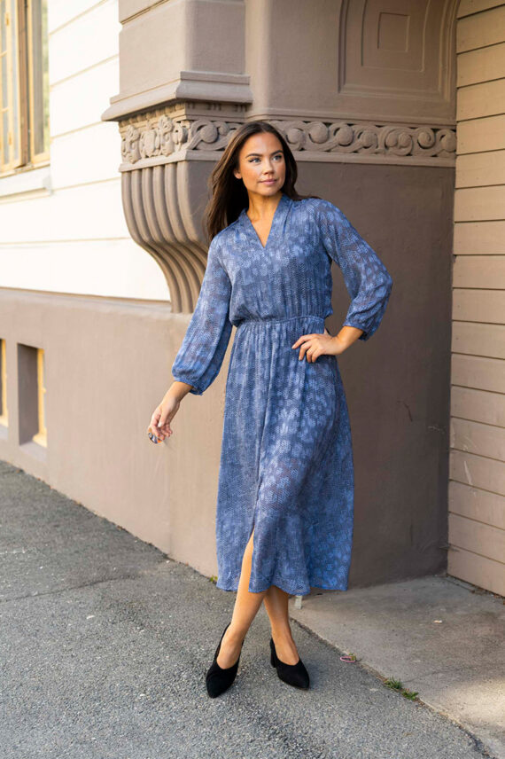 Addison IW Dress Dotted Surface Blue