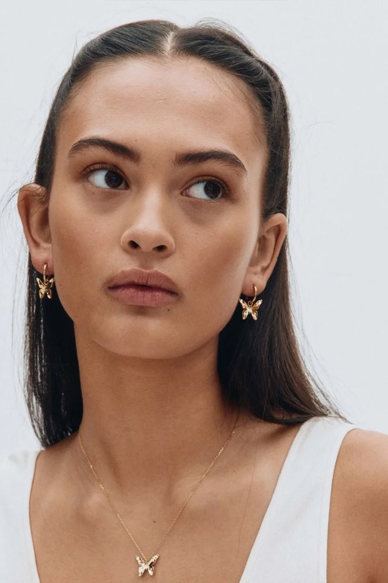 Butterfly Hoops Gold - Bilde 2