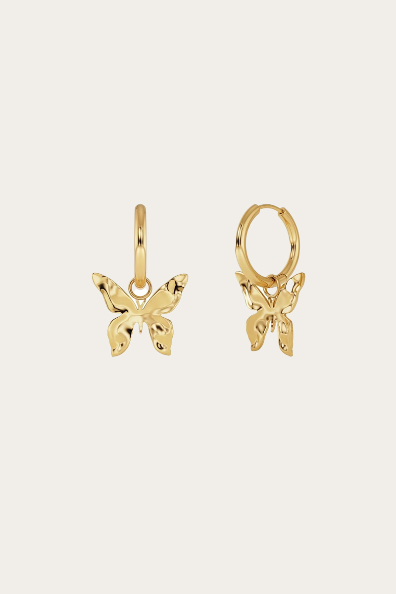 Butterfly Hoops Gold - Bilde 3