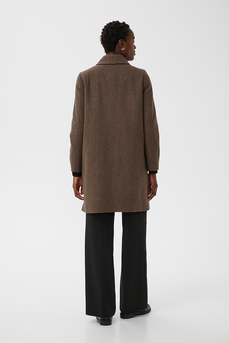 Kamillas PW Coat Dark Walnut Melange - Bilde 5