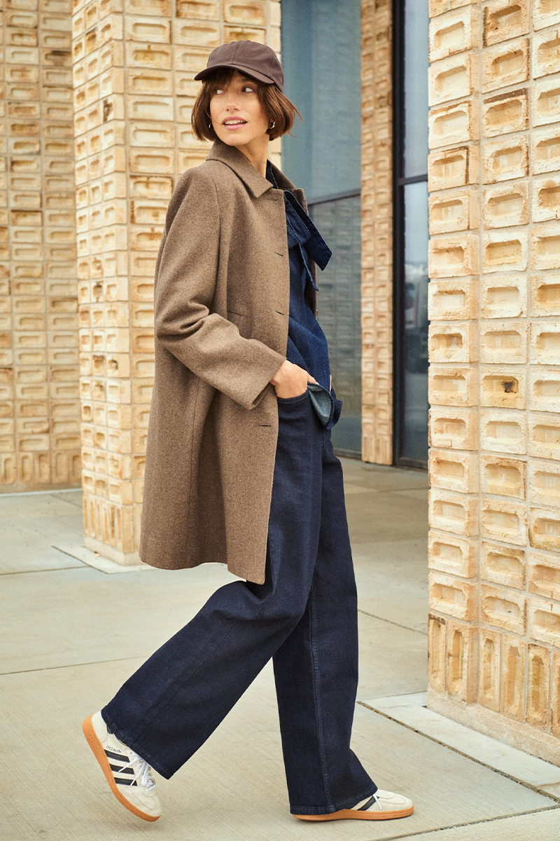 Kamillas PW Coat Dark Walnut Melange