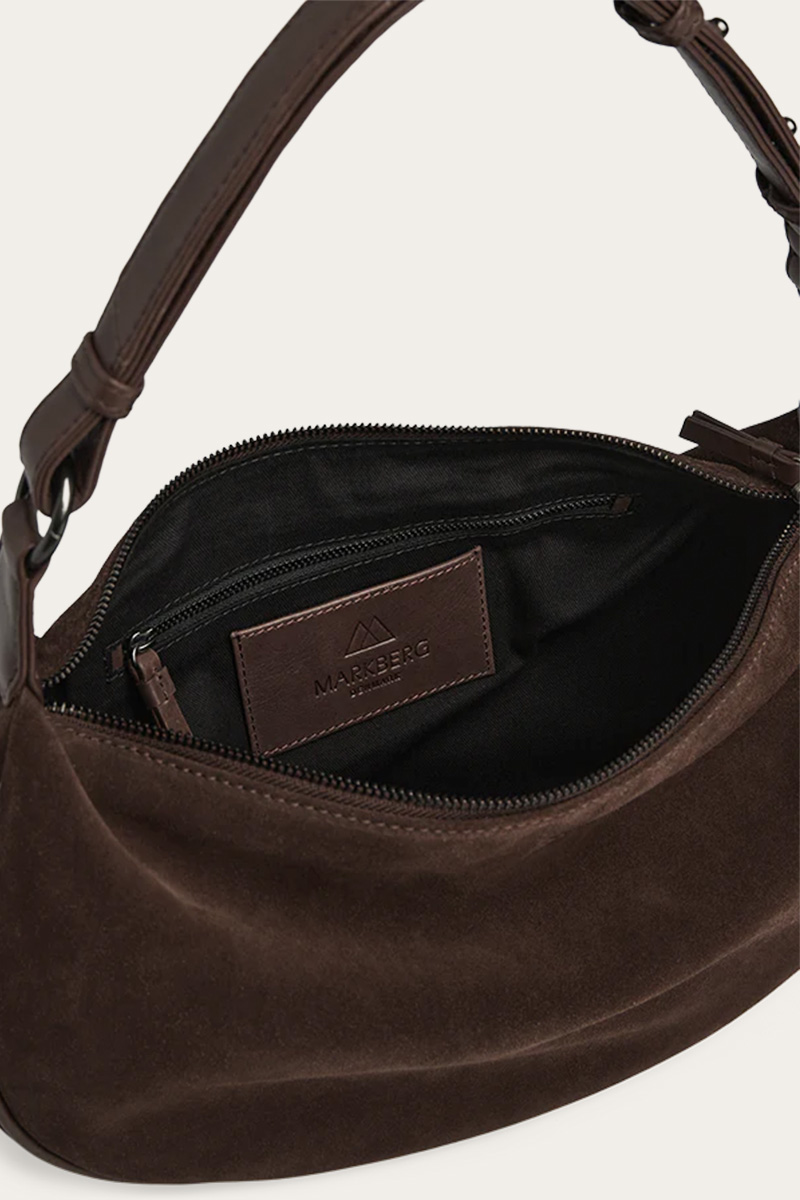 MuseMBG Bag Suede Dark Brown - Bilde 5