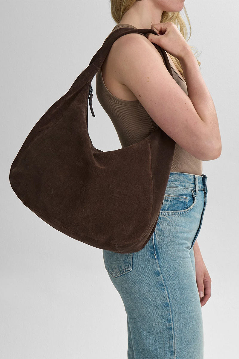 Samara MBG Bag Suede Dark Brown