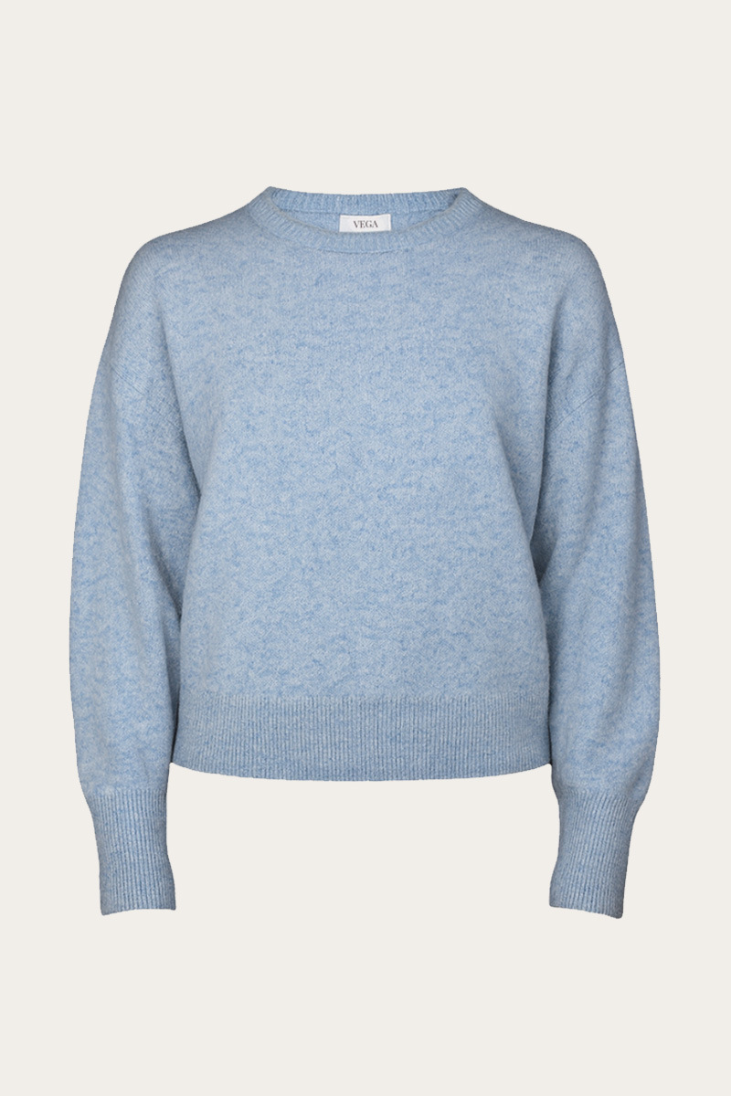 Silja O-Neck Light Blue - Bilde 3