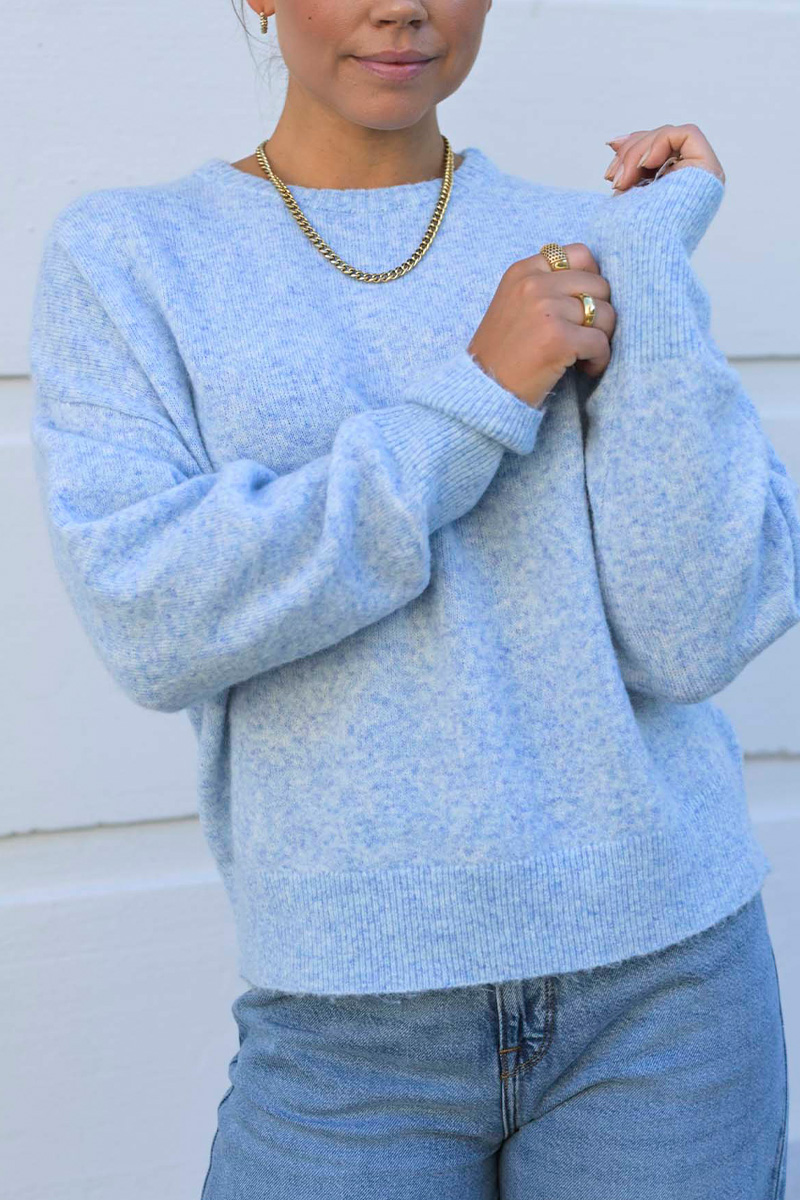Silja O-Neck Light Blue