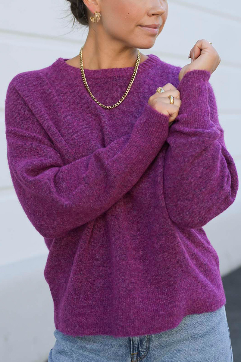 Silja O-Neck Purple - Bilde 2