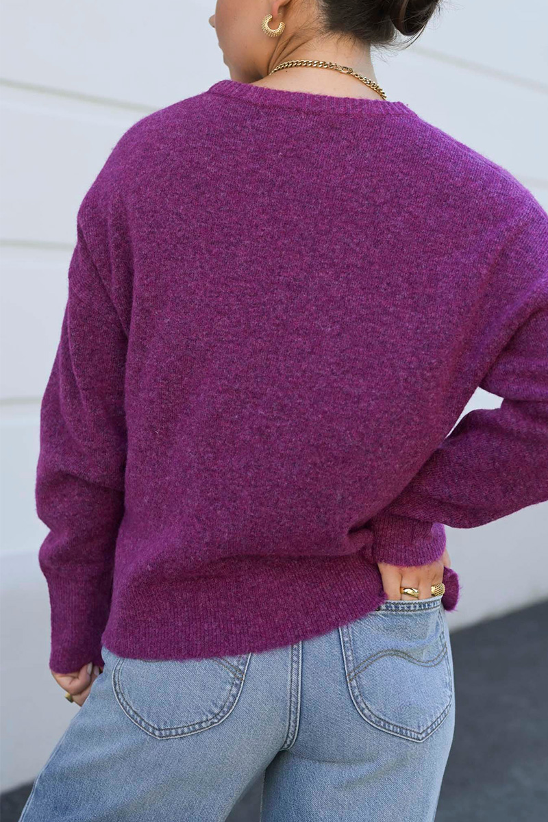 Silja O-Neck Purple - Bilde 5