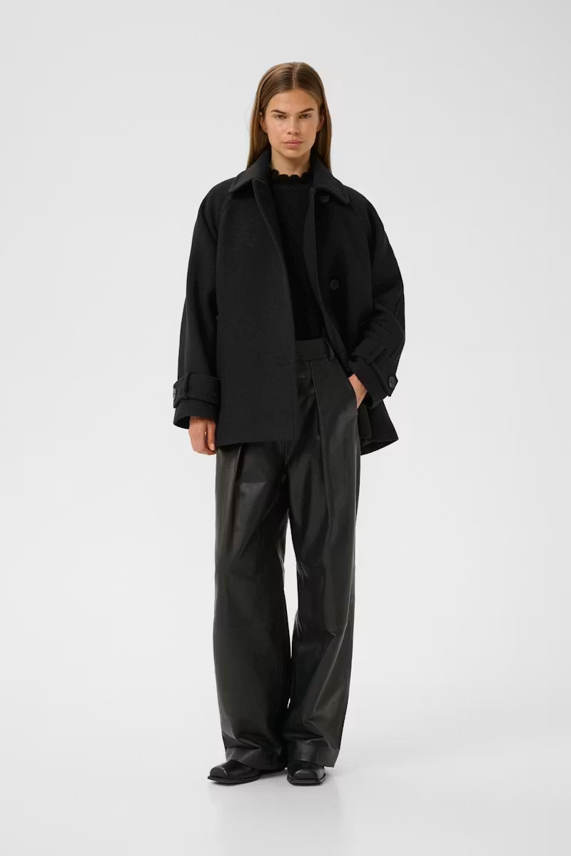Thora Minona Coat Black - Bilde 2