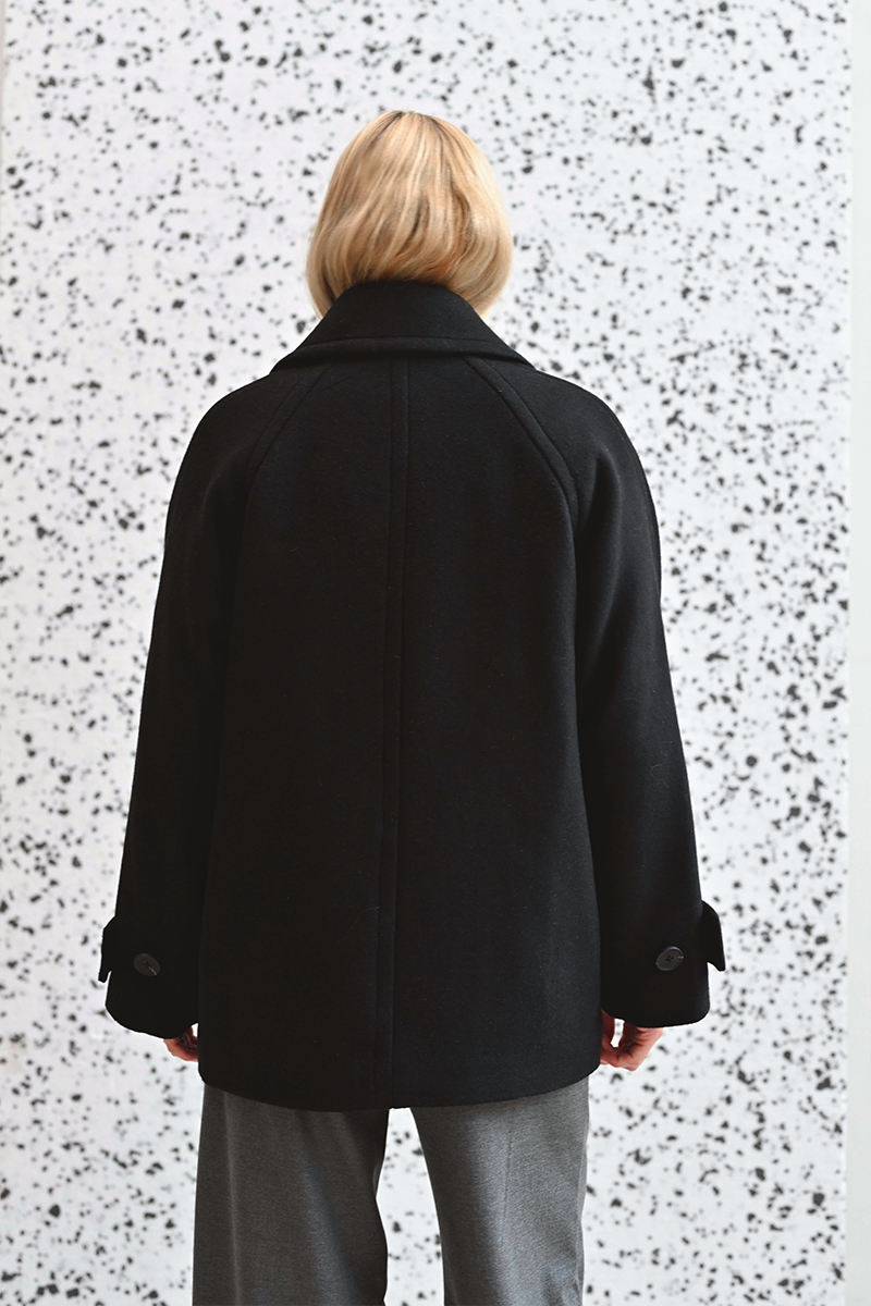 Thora Minona Coat Black - Bilde 5
