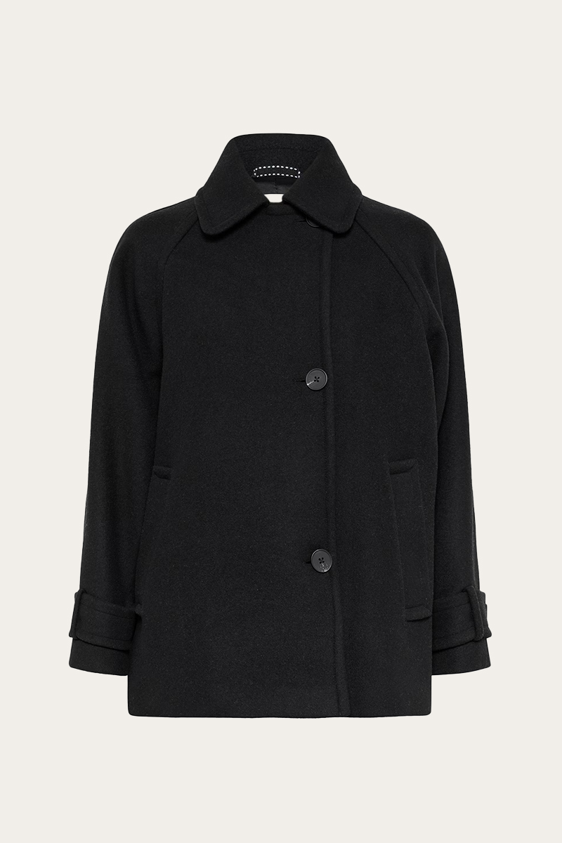 Thora Minona Coat Black - Bilde 3