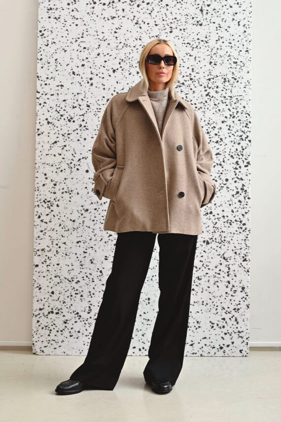 Thora Minona Coat Sandy Grey Melange