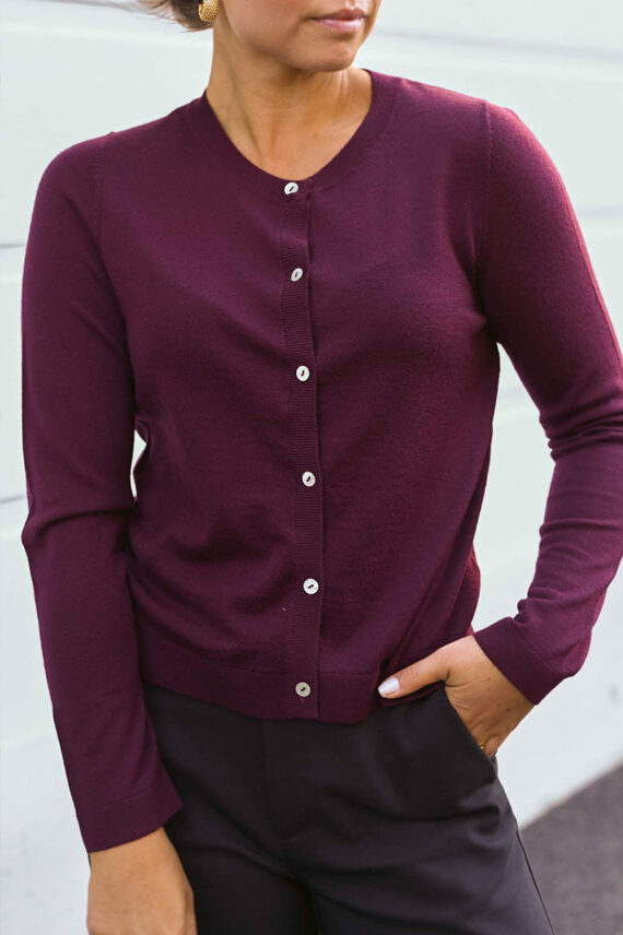 Virve Cardigan Oksblood