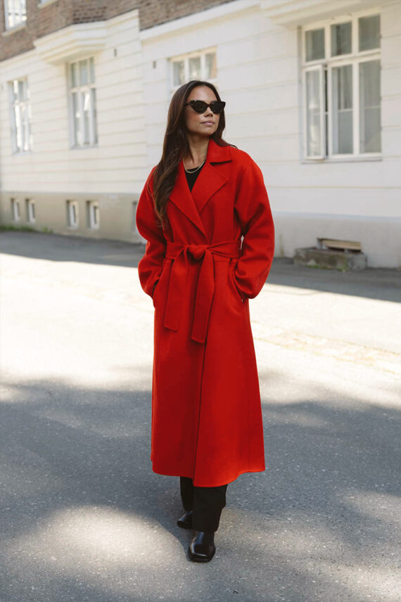 Yilla IW Long Coat Cranberry