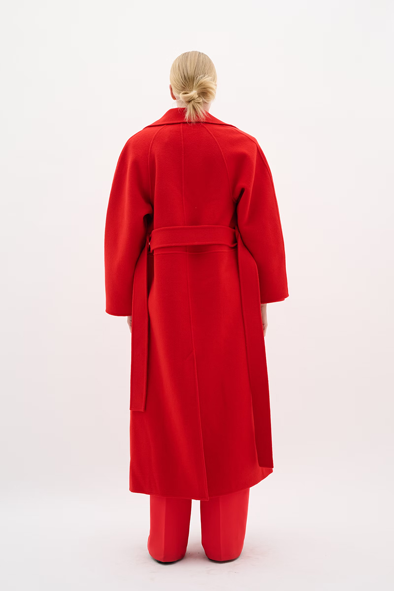 Yilla IW Long Coat Cranberry - Bilde 7