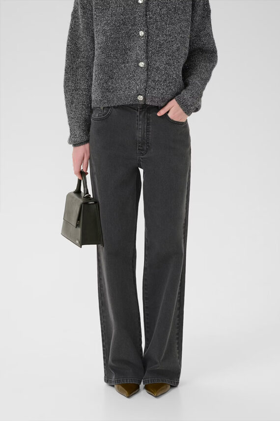 Zolina HW Wide Jeans Charcoal Grey