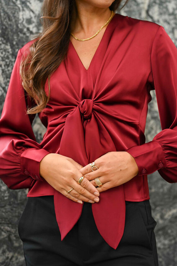 Blair Blouse Semi Rich Merlot