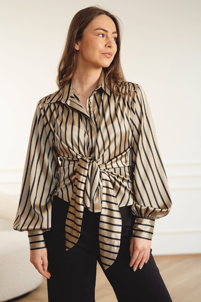 Lee Shirt Tan Stripe - Bilde 2