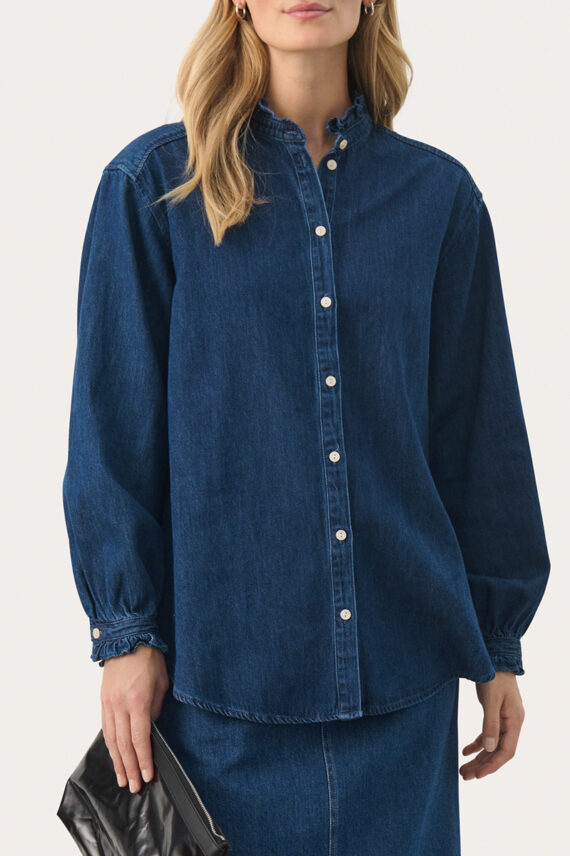 FerahPW Shirt Medium Blue Denim