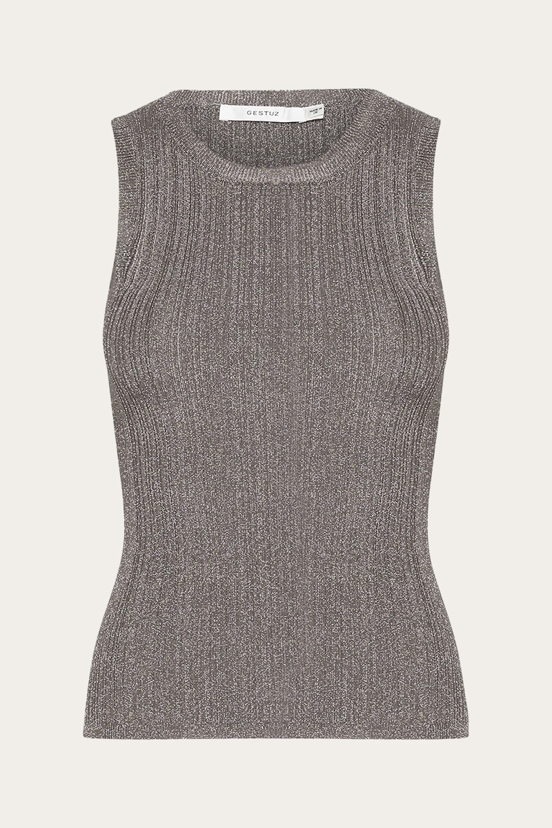 GZSilvi Tank Top Warm Grey Metallic