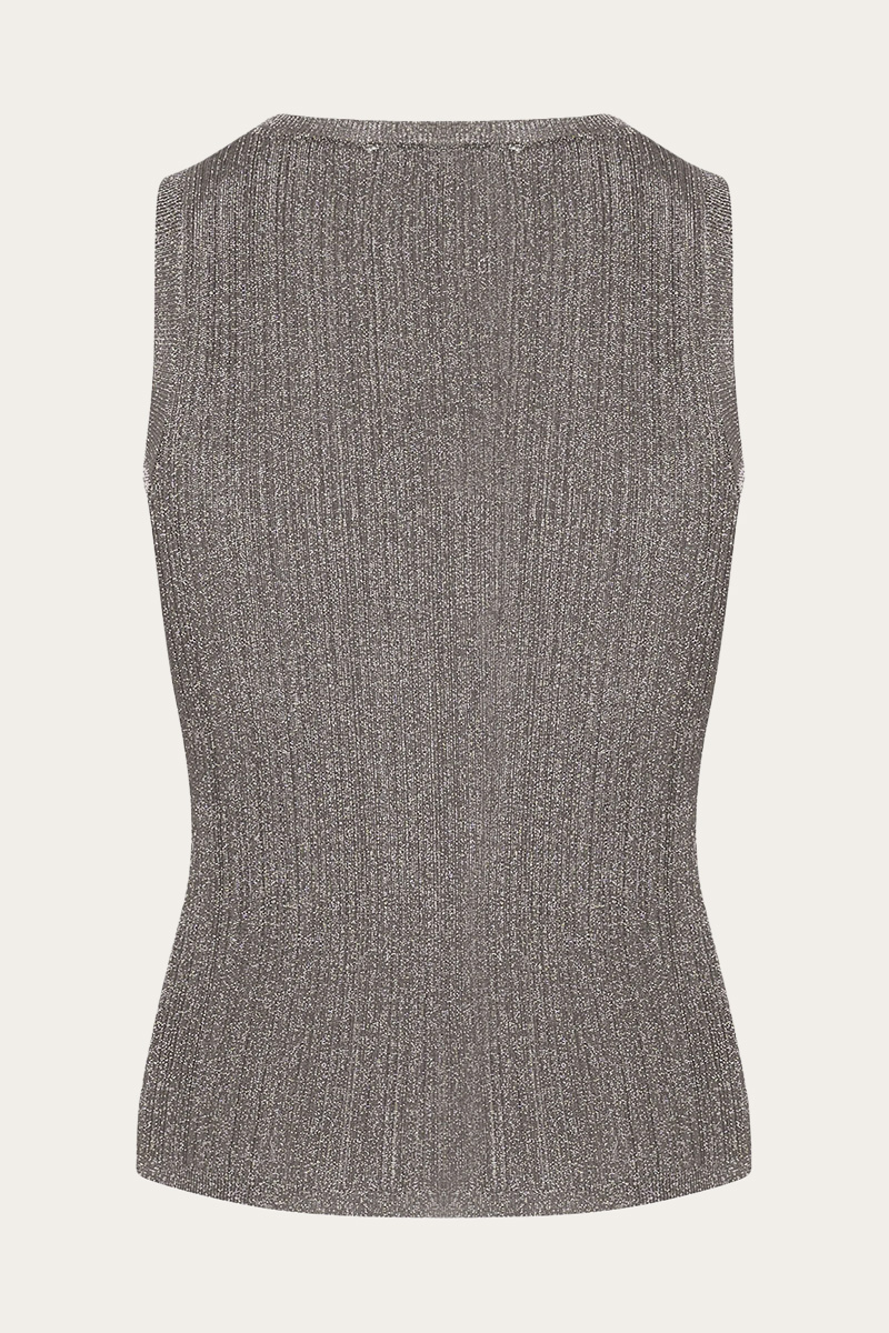 GZSilvi Tank Top Warm Grey Metallic - Bilde 2