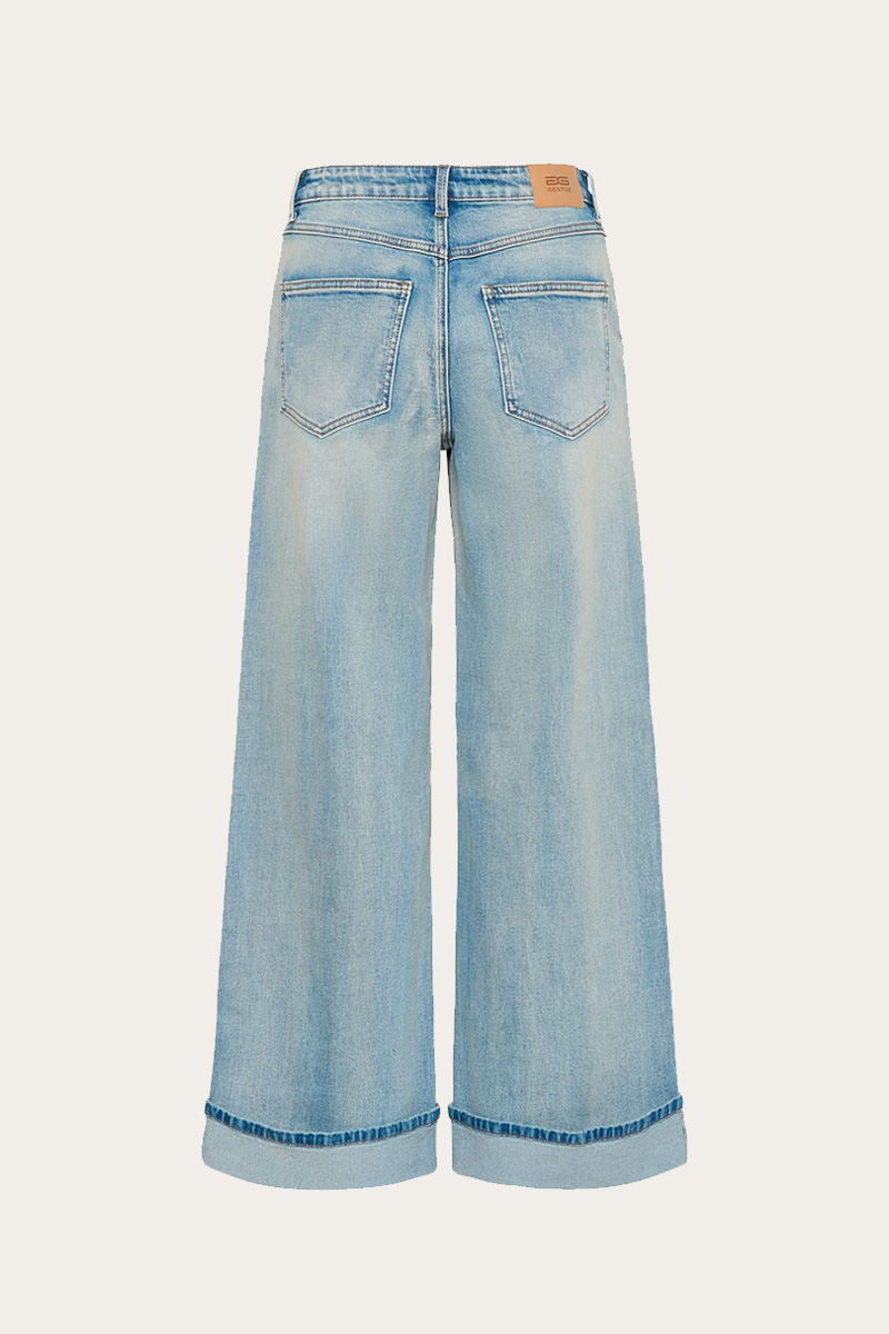 Sara wide jeans Washed Blue - Bilde 5