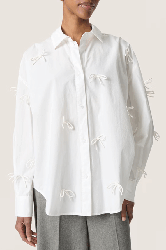 SLJoa Bow Shirt Broken White
