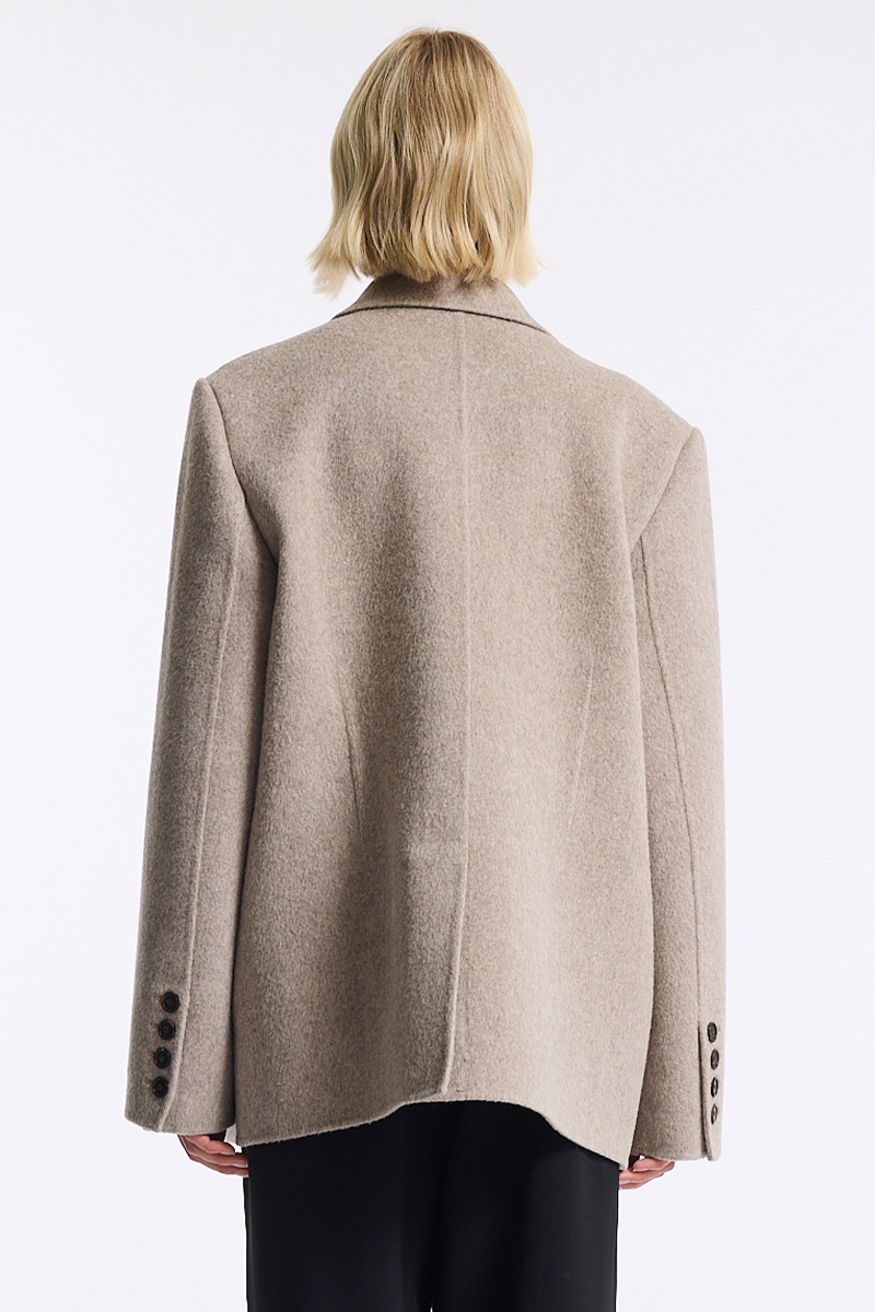 Beth Wool Jacket Taupe - Bilde 2