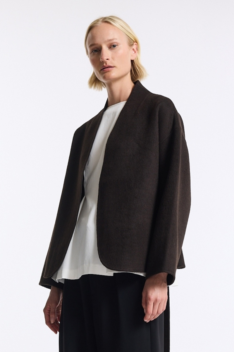 Greta Wool Jacket Espresso - Bilde 2