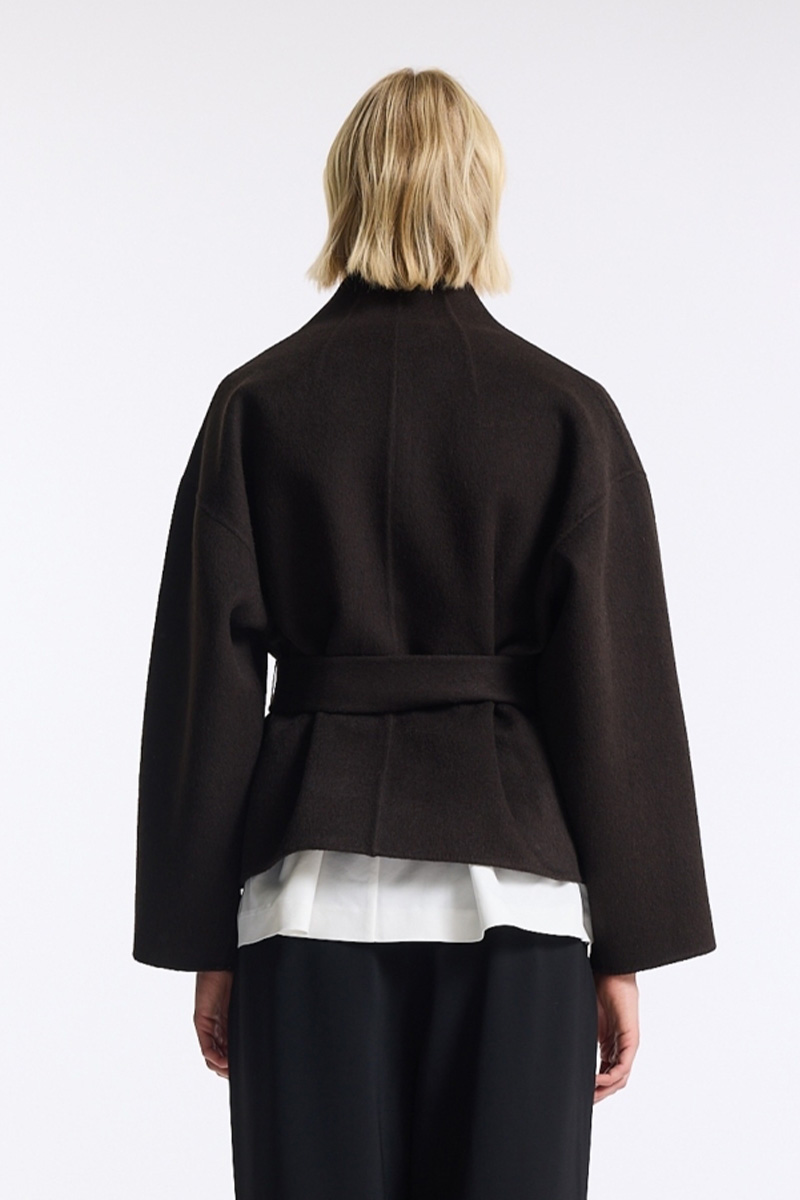 Greta Wool Jacket Espresso - Bilde 3