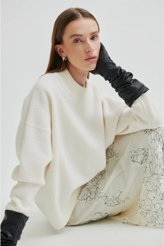 Life Knit O-Neck Jet steam