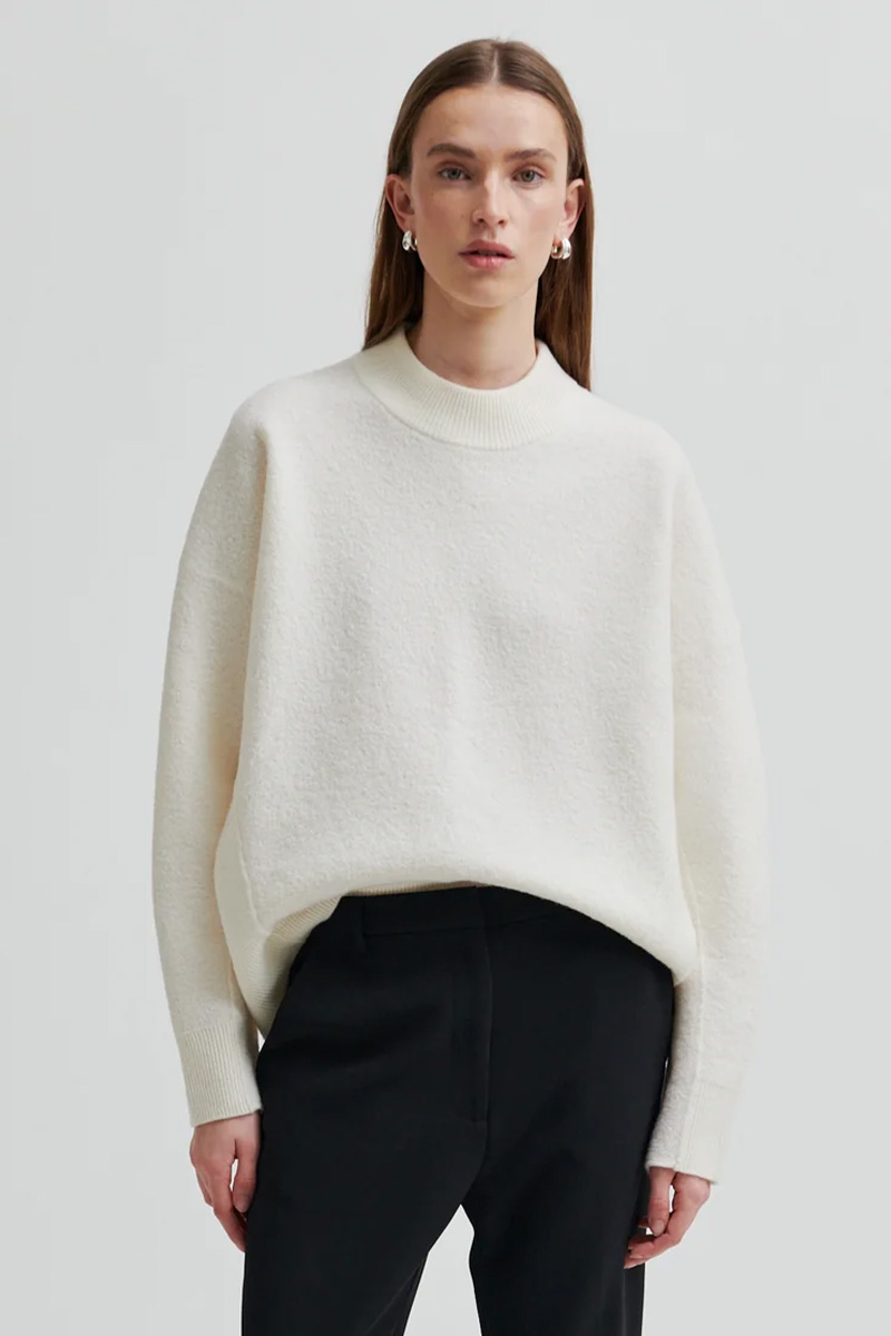 Life Knit O-Neck Jet steam - Bilde 2