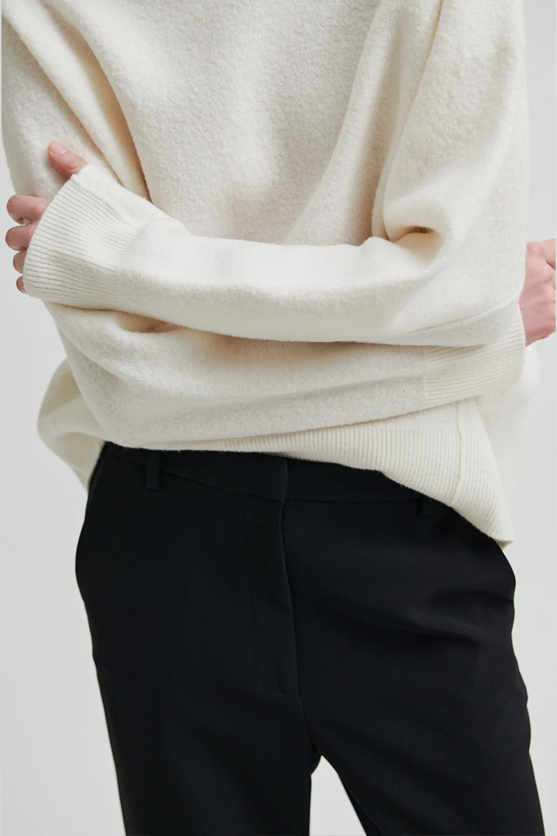 Life Knit O-Neck Jet steam - Bilde 3