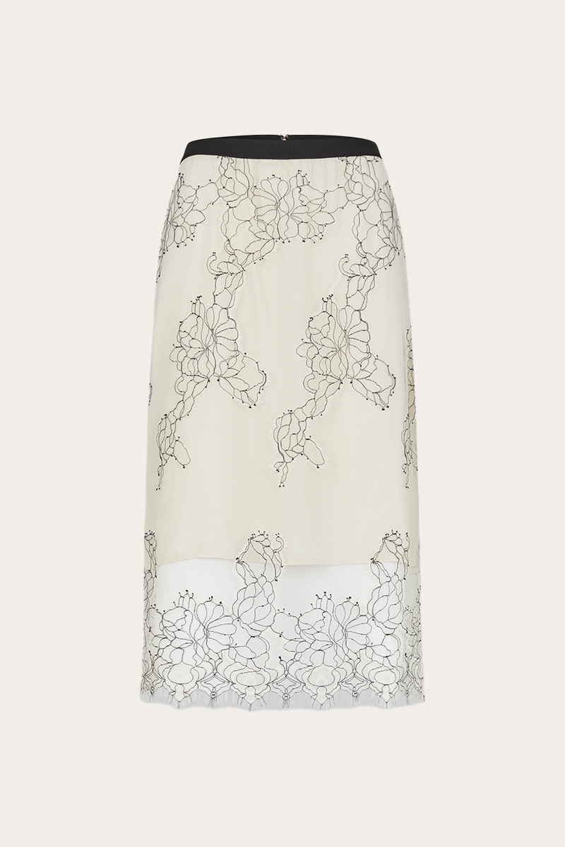Wila Lace Skirt Tofu - Bilde 3