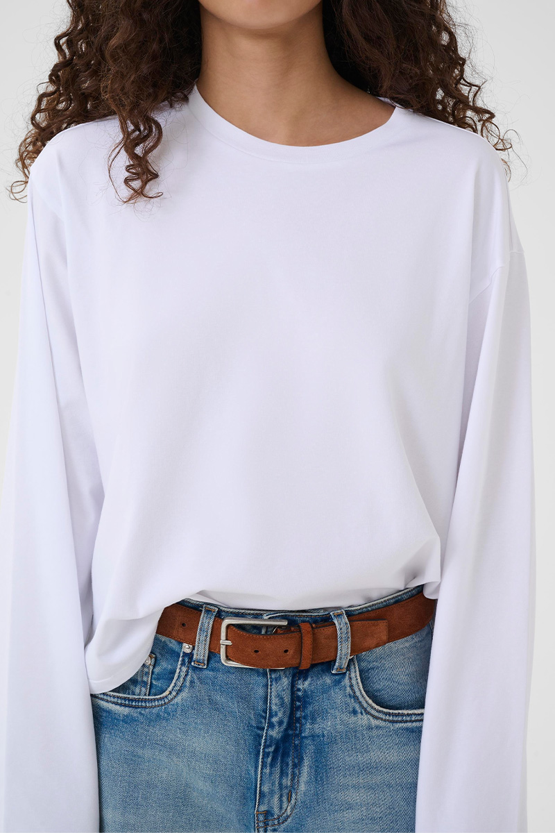 GZTima Long Sleeve Tee Bright White - Bilde 2