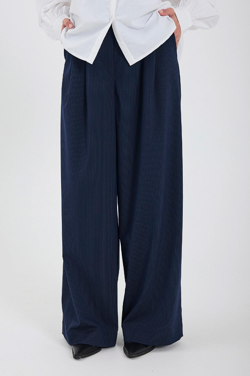 Willow Pants Navy Pinstripe - Bilde 3