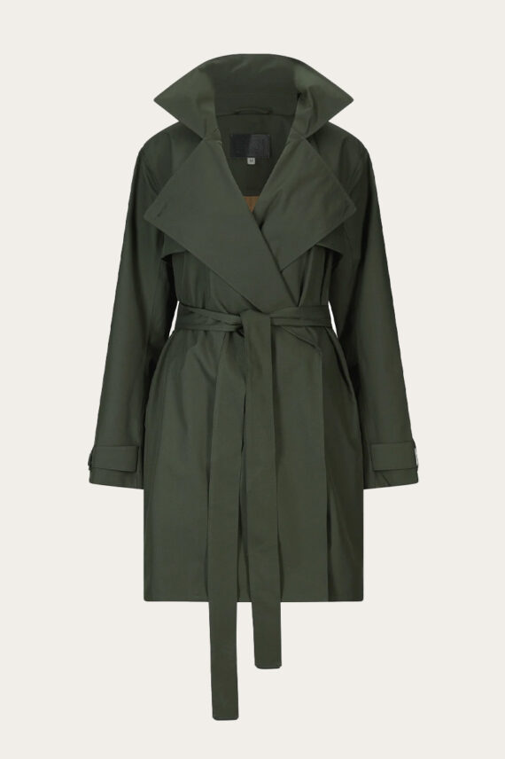 Yr'en Coat Rosin Dark Green