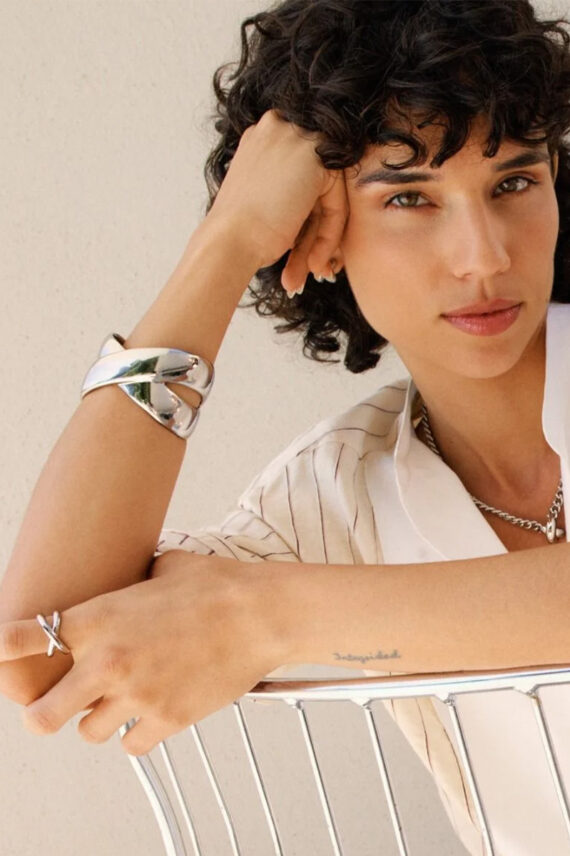 Alexa Bangle Steel S Sølv