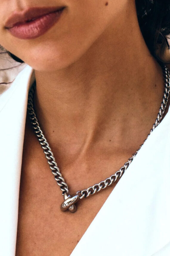 Alexa Necklace L Steel