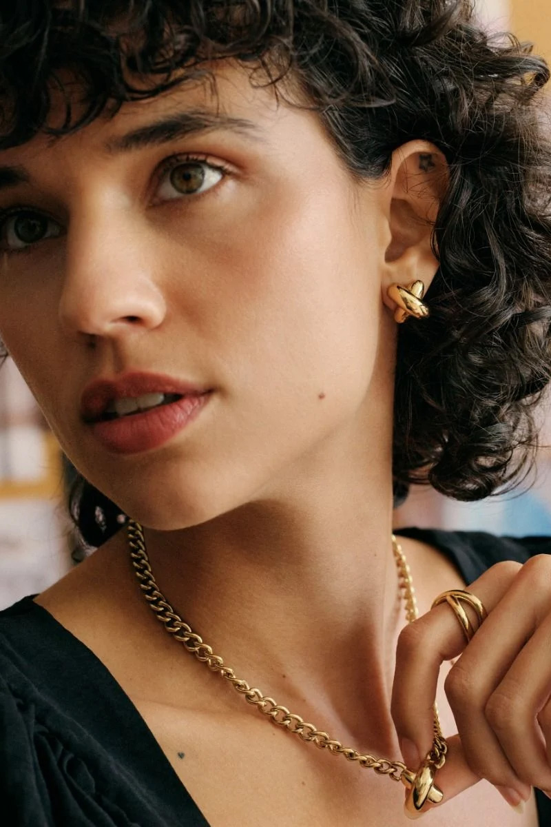 Alexa Ring L Gold - Bilde 3