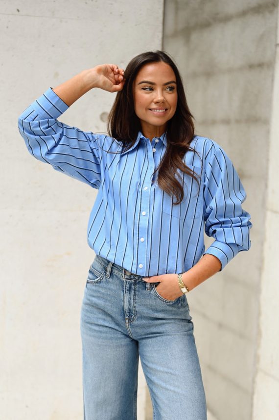 AnabellaPW Shirt Blue Stripe