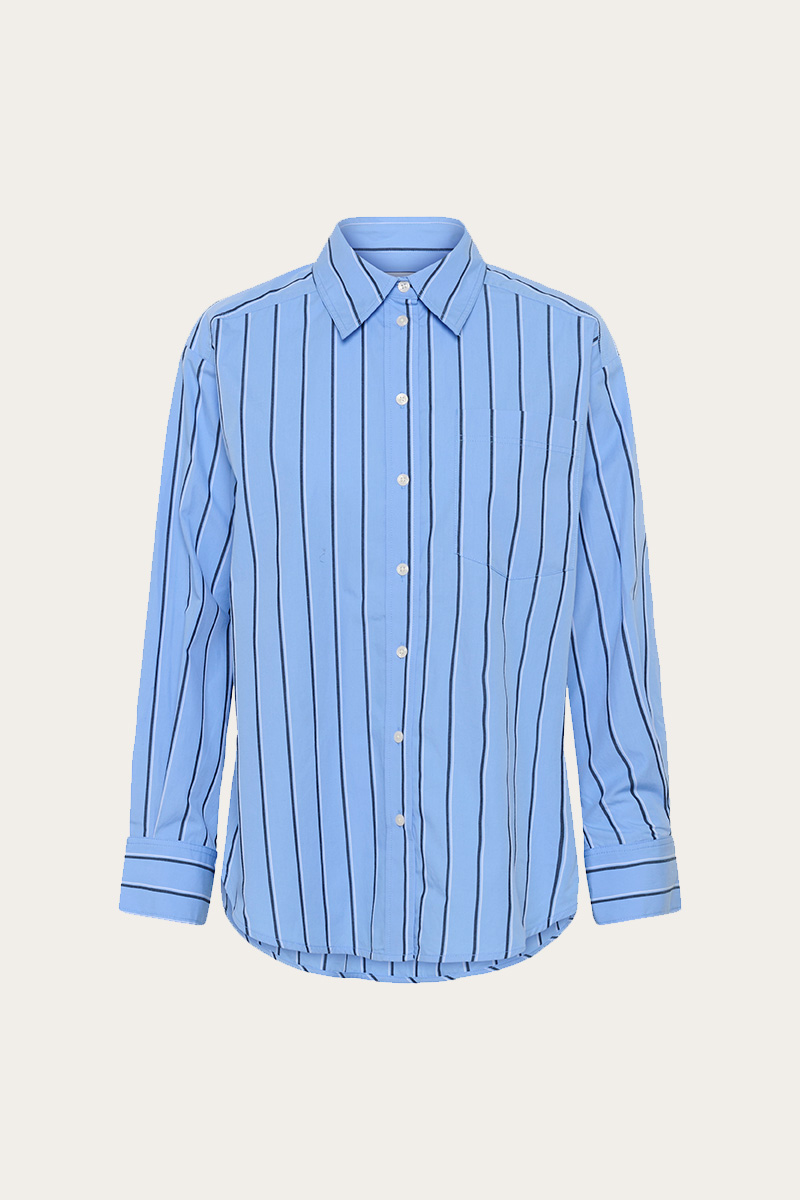 AnabellaPW Shirt Blue Stripe - Bilde 4