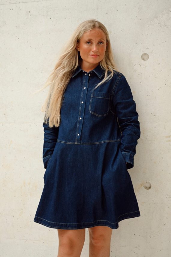 AugustinePW Dress Dark Blue Denim