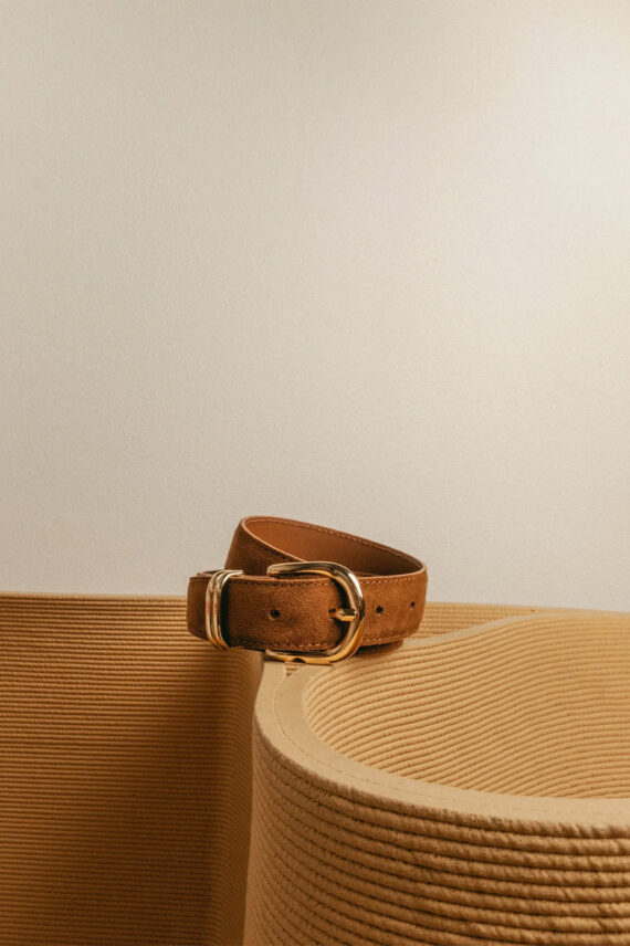 Beatrice Belt Suede Bourbon