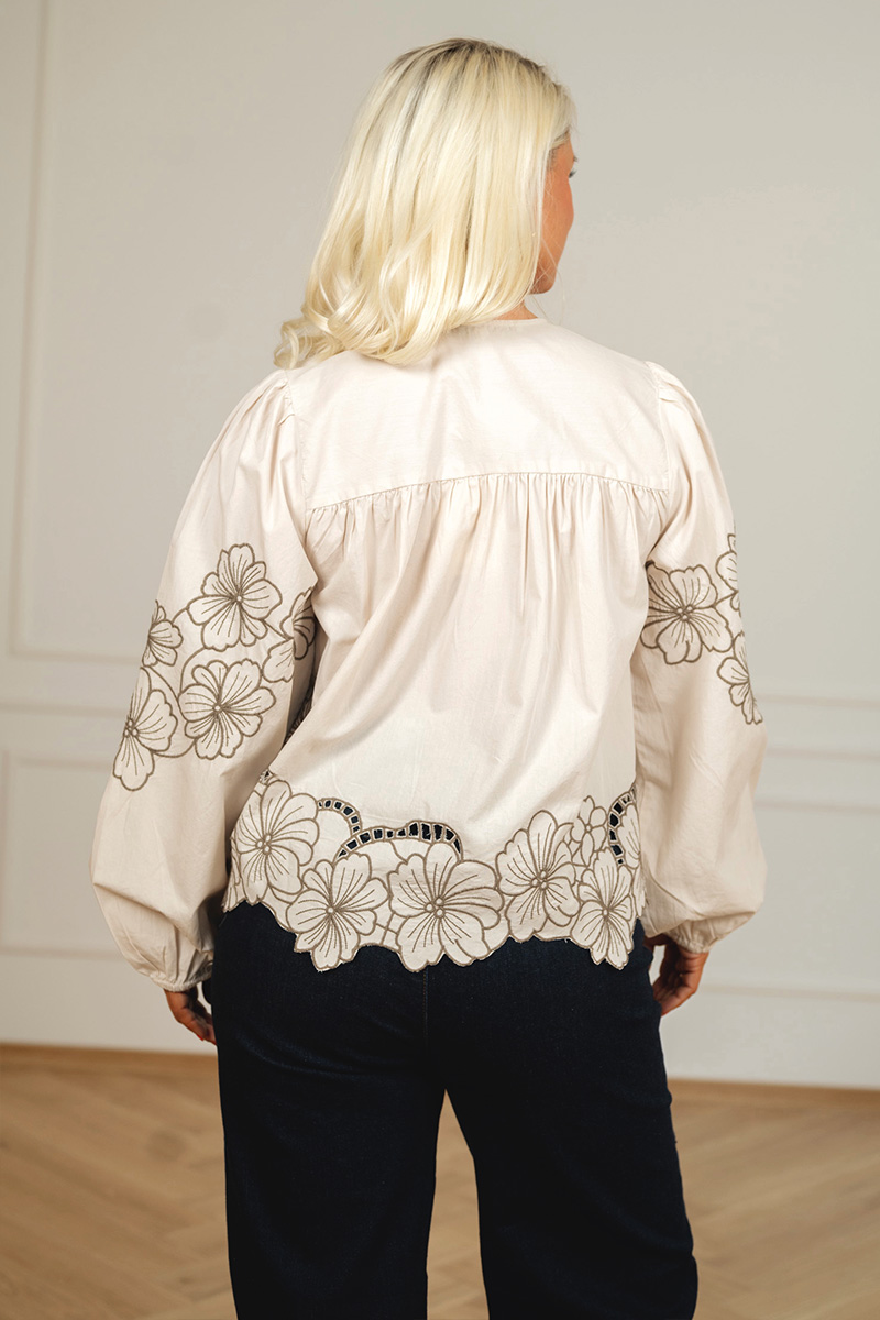 Elinor Blouse Soft beige - Bilde 2