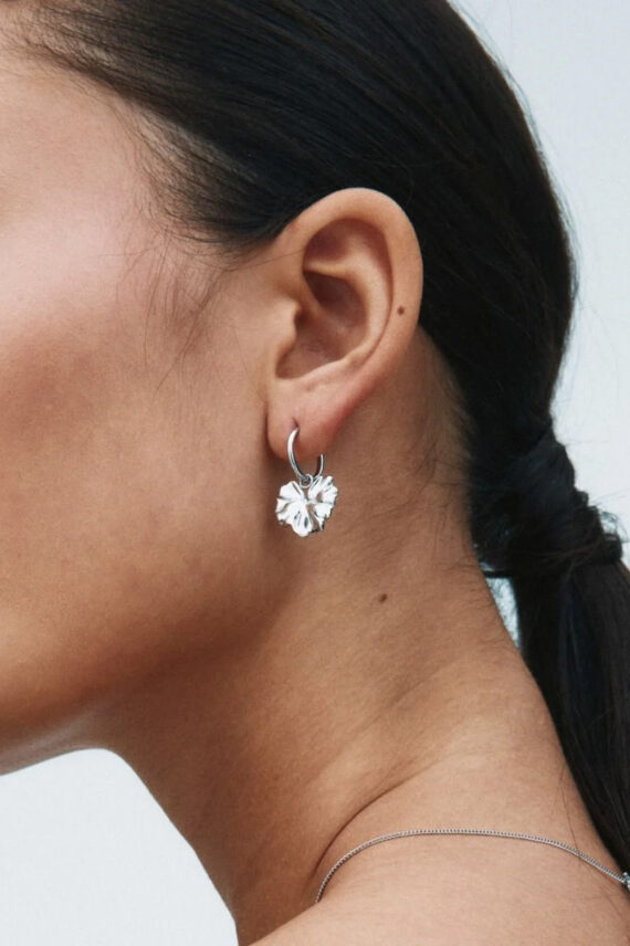 Gerana Hoops Steel Silver