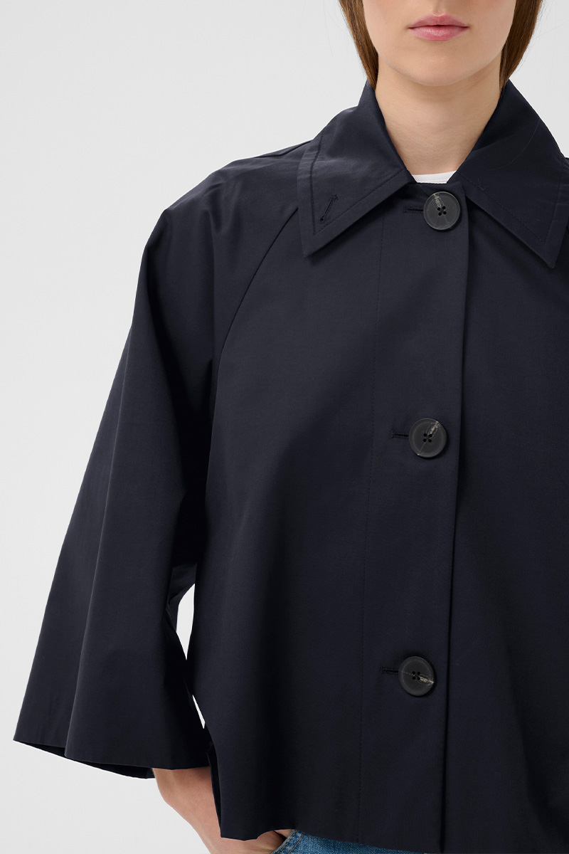 HinonaIW Cape Jacket Marine Blue - Bilde 3