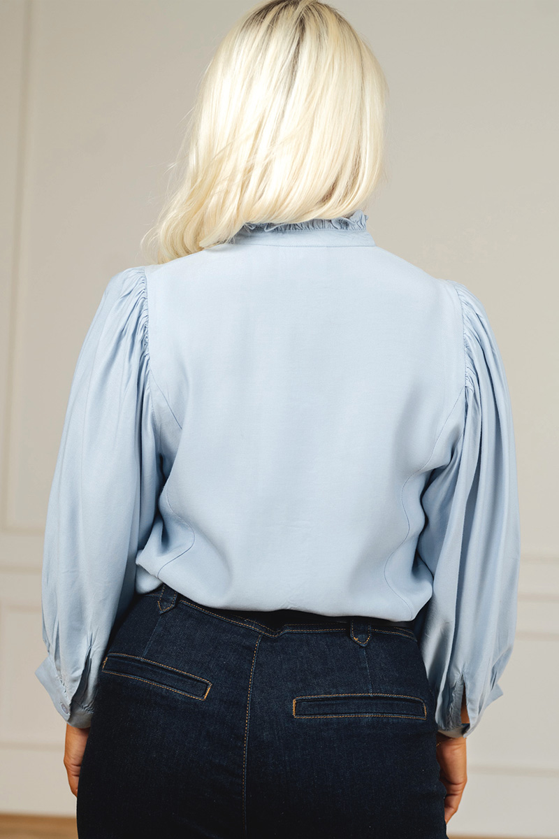 KBDenise Shirt Subdued Blue - Bilde 4